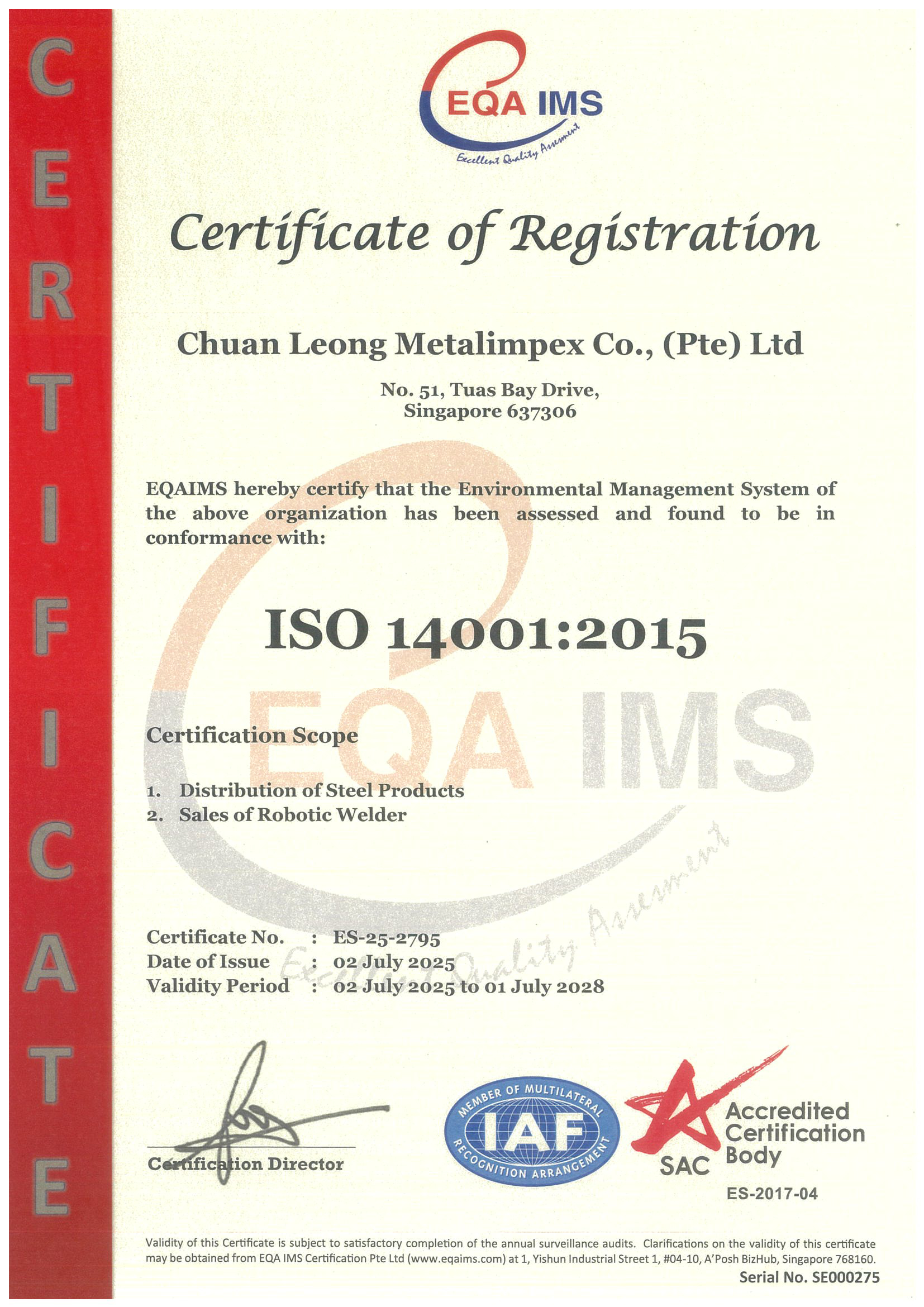 Chuan-Leong-14K(S)-Certificate